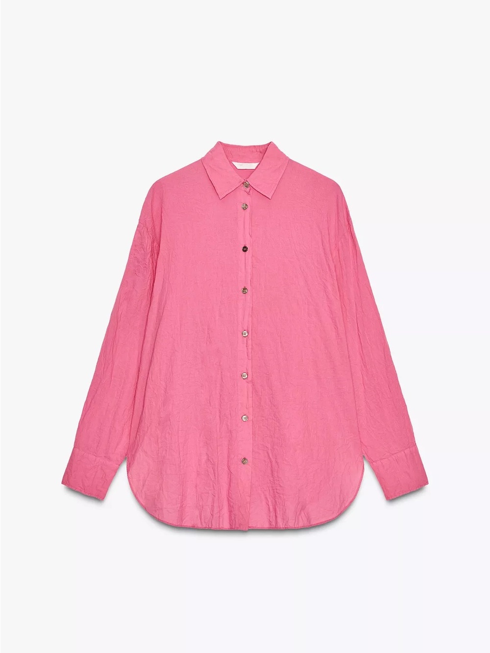 Zara cotton pink Button-Up Shirt